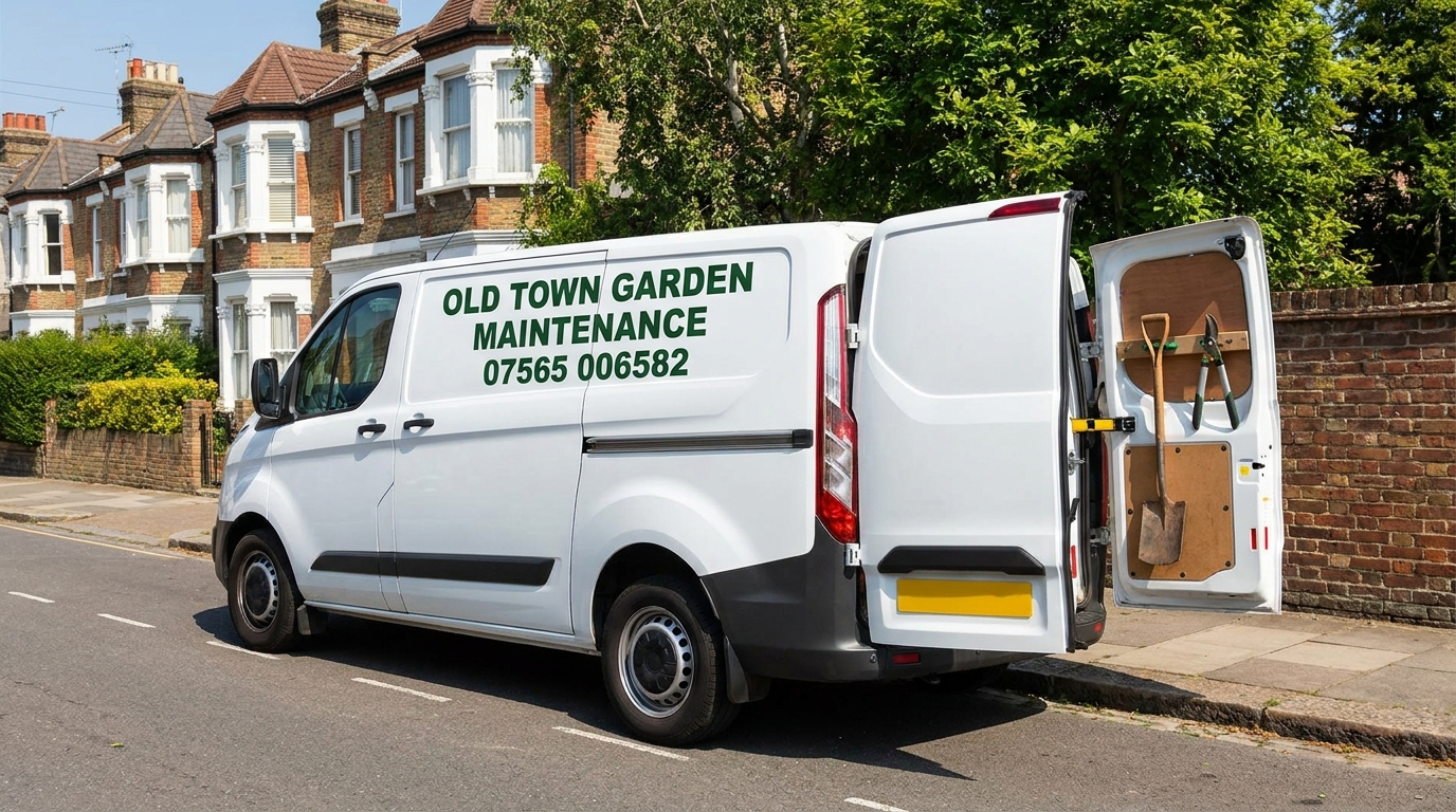 Old Town Garden Maintenance branded work van